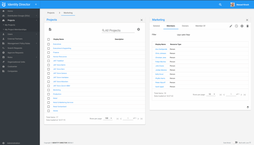Identity Director - Group Details
